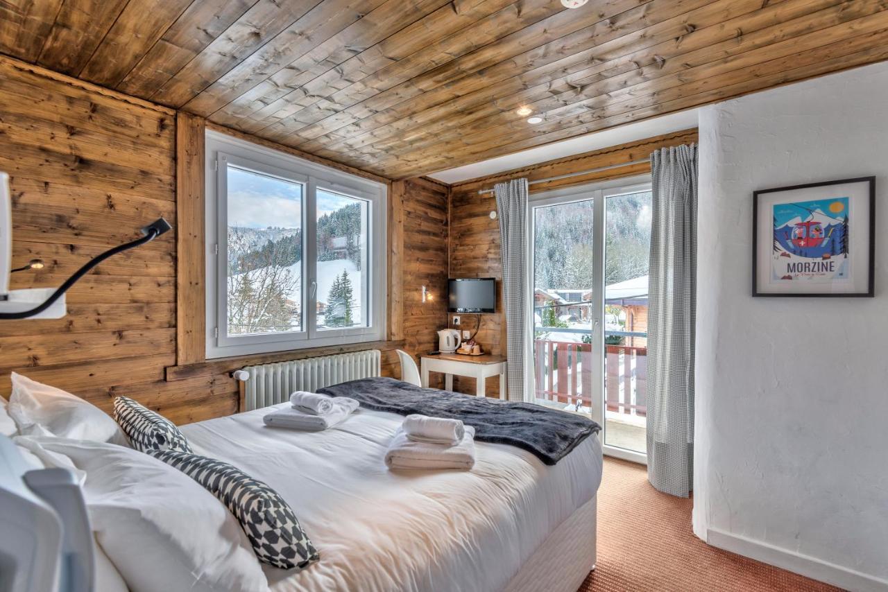 Hotel La Chaumiere Morzine Bagian luar foto