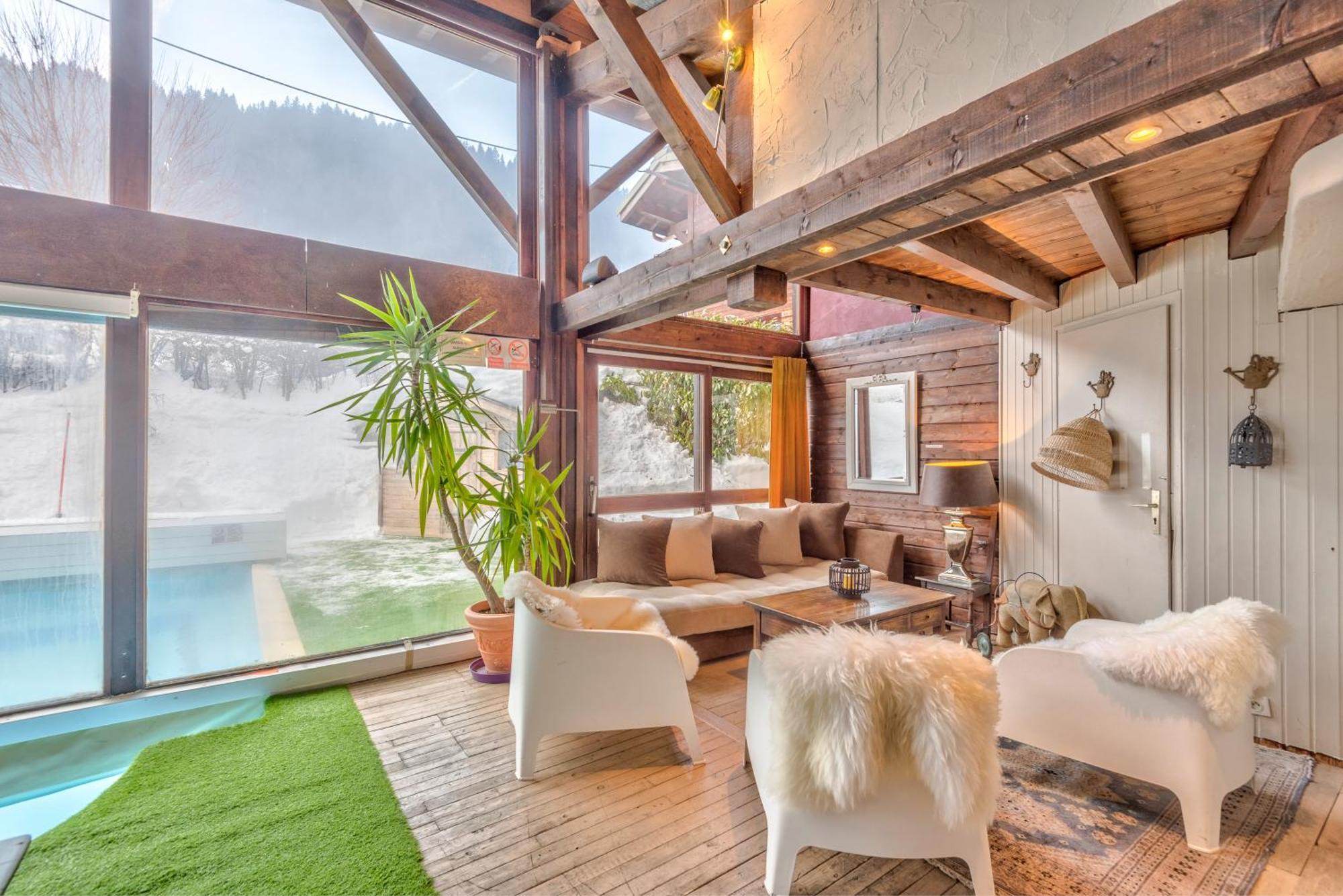 Hotel La Chaumiere Morzine Bagian luar foto